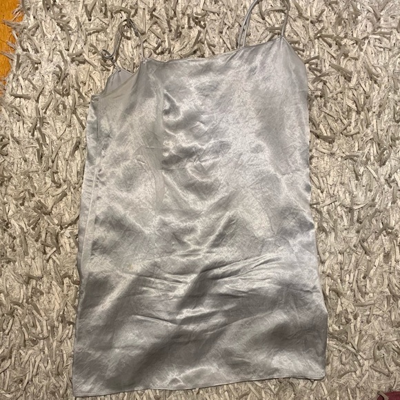 Aritzia Babaton Beck Silver Mini Dress - Picture 2 of 13